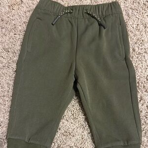Olive Green Kids Jogger Pants